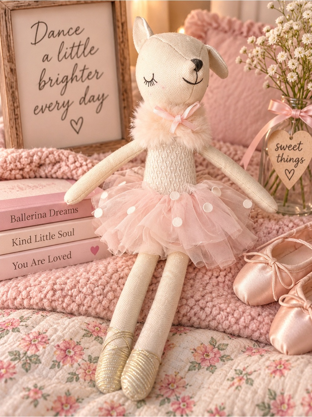 Mon Ami Daisy Doe Heirloom Ballerina Doll 17” EUC